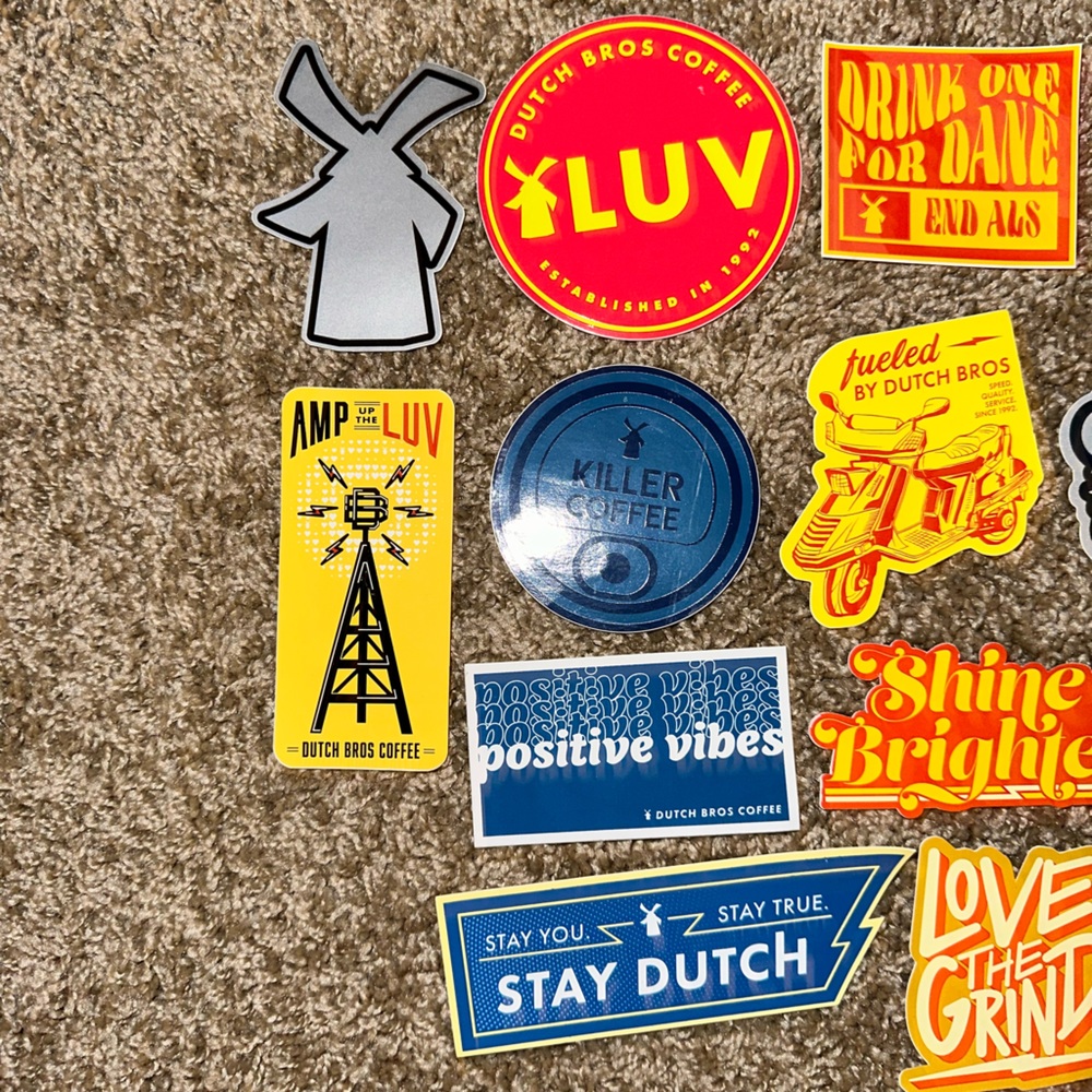 DUTCH BROS STICKERS (ANY 3 FOR 10$) - Picture 3 of 3